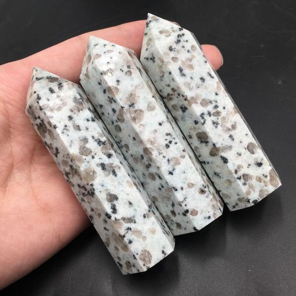 

decorative objects & figurines a++ natural kiwi jasper quartz obelisk crystal point wand reiki healing 1pc