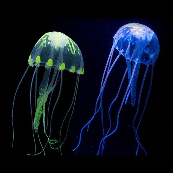 

artificial swim glowing effect jellyfish aquarium decoration fish tank underwater live plant luminous ornament aquatic landscape