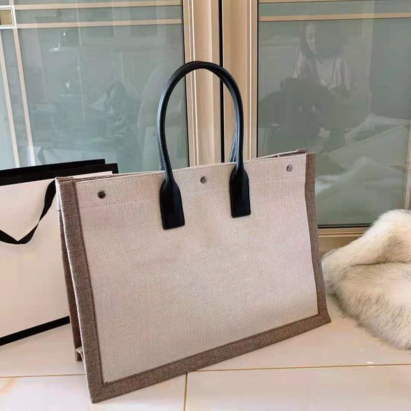 Borse di design di design di Parigi borsa di qualità borsa della spesa di grande capacità in tela di lino stile nazionale retrò