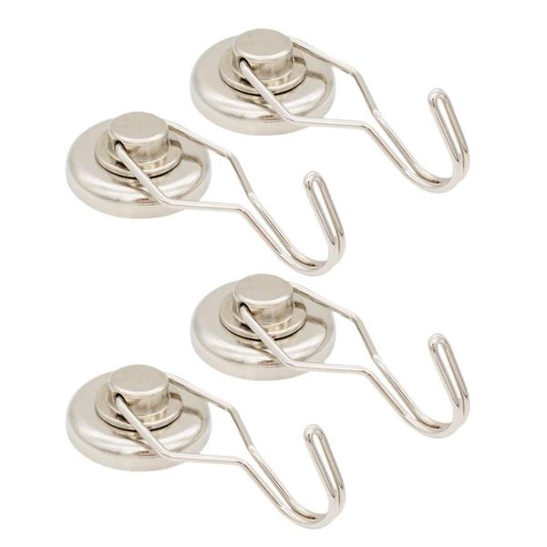 

4pcs super strong magnetic hook refrigerator hooks for indoor outdoor hanging