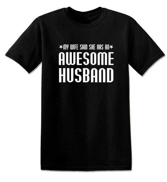 

men's t-shirts 2021 summer t-shirt awesome husband print street hip-hop casual short-sleeved cotton o-neck high-quality oversized, White;black