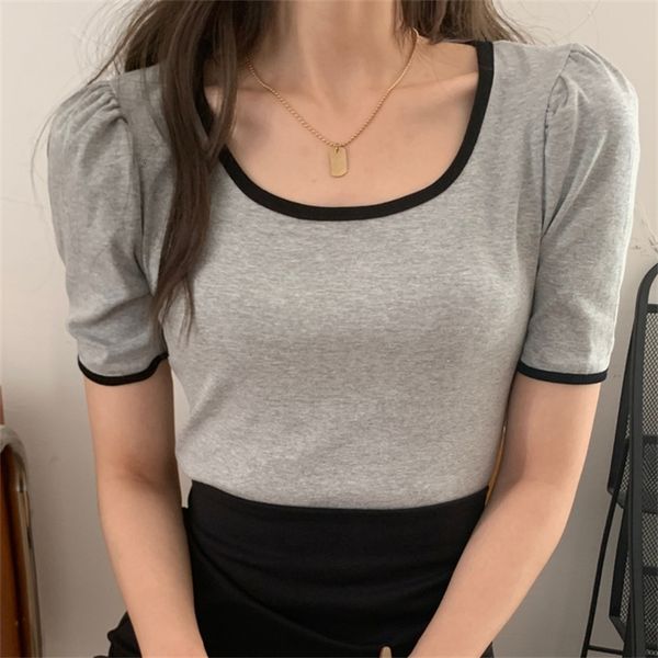 

women's blouses & shirts hzirip short sleeve femme basic mesh solid you'll see all games thin waist high cotton brief chic t-shir, White