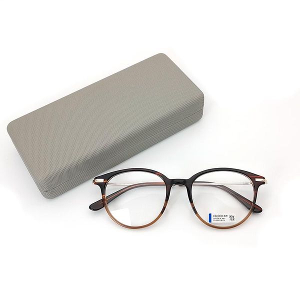 

fashion sunglasses frames hand-made blue light blocking acetate eyeglasses men women optical myopia prescription glasses retro eyewear oculo, Black