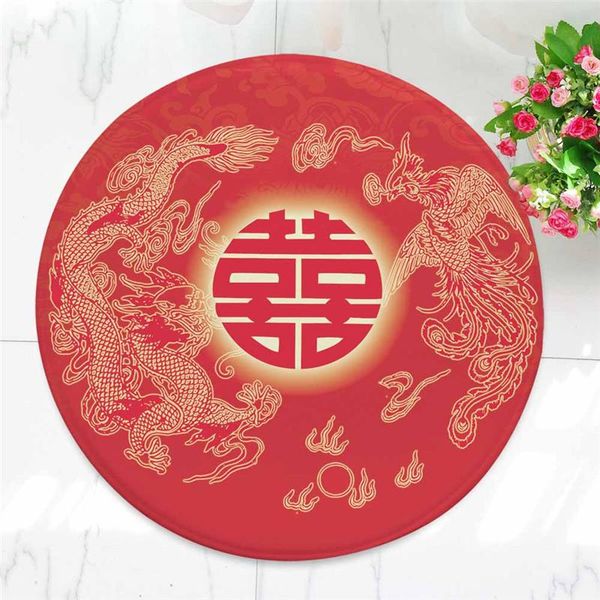 

carpets 2021receiving bag love rose valentine's day circular carpet bedroom study living room coffee table yoga mat