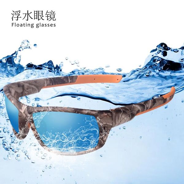 

sunglasses for fishing and hiking tpx100 plastic titanium camouflage floating polarized sport sun glasses, White;black