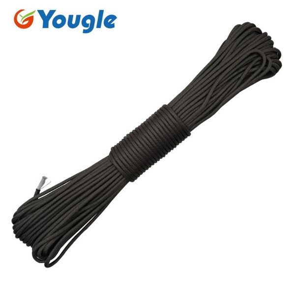 

100 feet 31 meters 4mm 10 strands 550 parachute cord paracord flame retardant cord cable tent guyline wind rope clothesline