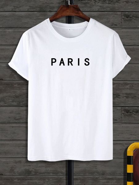 

men letter graphic tee 984j#, White;black