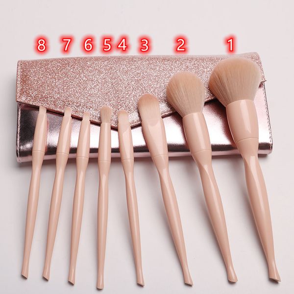 

new high-quality 8pcs twisted waist series beauty tools makeup brush set