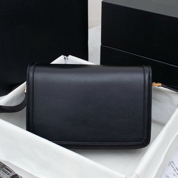 

2021 women's bag fashion shopping handbag mouth red envelopes 23cm leather square bags 3a