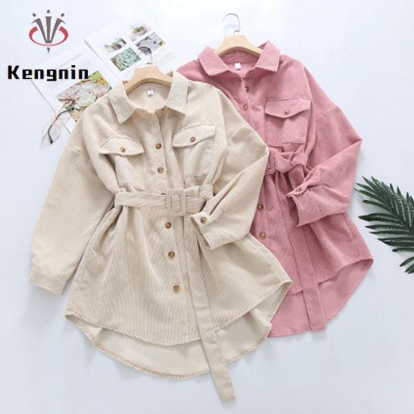 

women's blouses & shirts 2021 spring feminine blouse summer corduroy clothes for women kawaii sashes beige pink korean clothing kn29, White