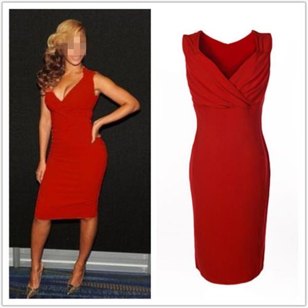 

hollow out party bodycon womens dresses bandage v neck long pencil black red cusual split summer, Black;gray