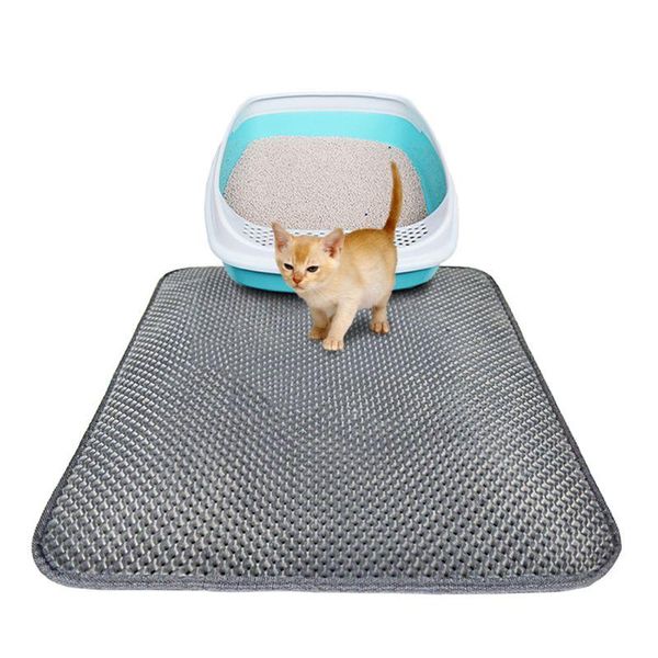 

kennels & pens eva pet cats litter mat pad anti-slip cat catcher mats cleaning pads holder filter waterproof double primer bed