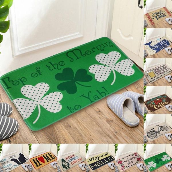 

cushion/decorative pillow rectangle non-slip door mat bedroom kitchen entrance print floor doormats bathroom memory foam bath #yl10
