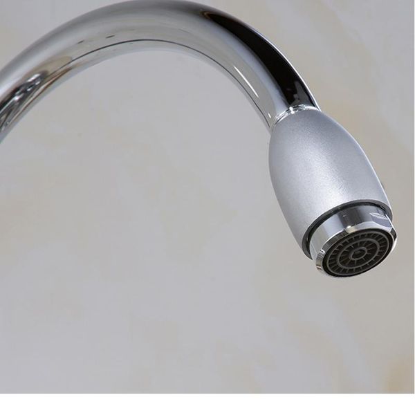 

polished chrome brass kitchen faucets deck mounted single hole sink faucets bathroom faucet cold water mixer kit qyltub