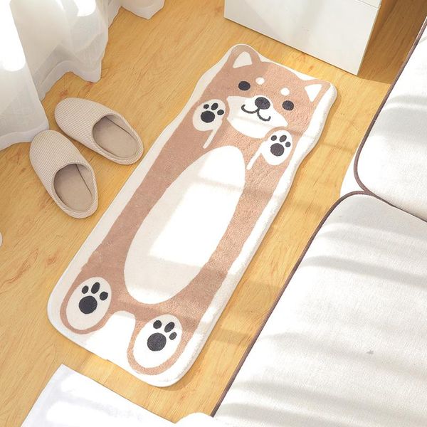 

bath mats cute cartoon microfiber bedside mat children's bedroom carpet soft long living room dustproof rug household floor set