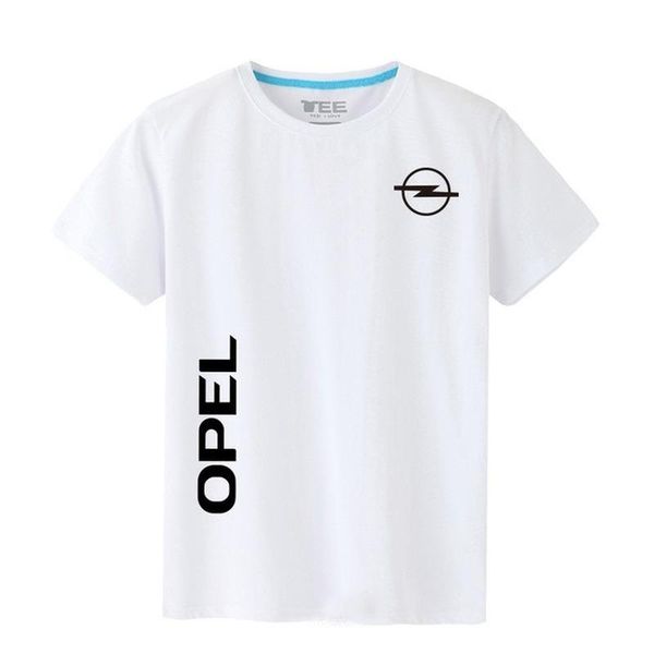 

men's t-shirts 2021 summer adults quality for male opel casual t-shirt solid colour o neck t shirt, White;black