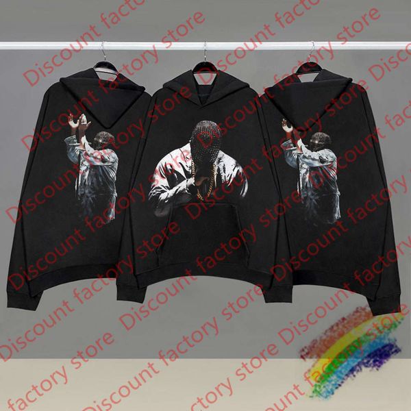 

oversized hoodie men women autumn winter hip-hop print pullover sweatshirts, Black