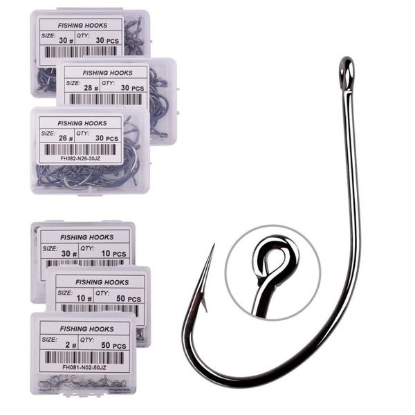 

fishing hooks ppgun 50pcs 20pcs coating high carbon stainless steel barbed carp pack with retail original box tackle