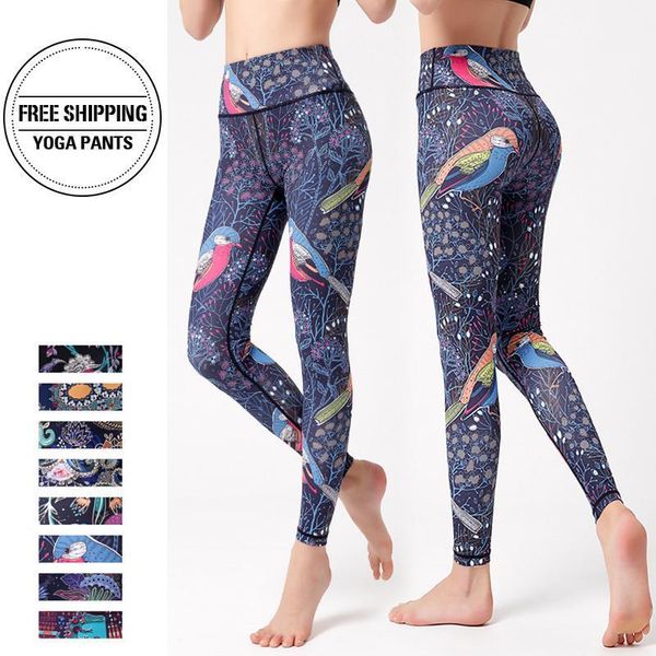 

yoga outfit leggings for fitness sports pants women running workout print women's leg