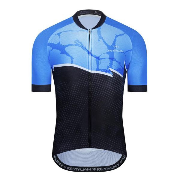 

racing jackets keyiyuan 2021 retro cycling jersey men short sleeve mtb road bike wear clothing 100% polyester abbigliamento ciclismo, Black;red