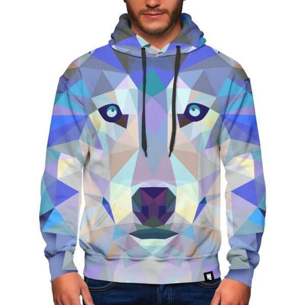 

dog design pattern men s 3d printing hoodie visual impact party punk gothic round neck american sweatshirt hoodie, Black