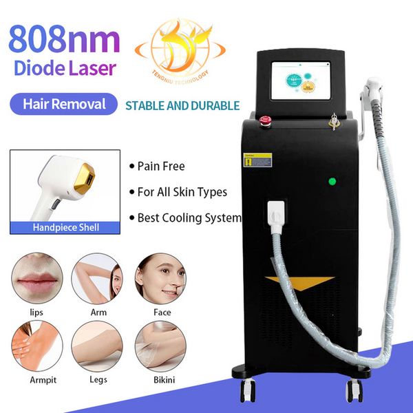 Stärker, schneller, intelligenter, Trio-Cluster-Diodenlaser-Technologie zur Haarentfernung, Eisgerät, Laser 755 nm, Haarentfernung