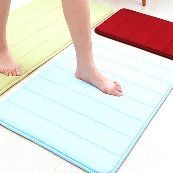 

carpets 40x60cm water absorbent soft memory foam mat carpet bathroom bedroom floor rug non skid shower room