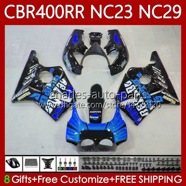 Bodywork for Honda Fearding CBR400 Blue Black Rr CBR400RR NC23 88-99 65No.135 NC29 CBR 400 RR C CC 88 89 90 91 92 93 400cc CBR 400RR 1994 1999 1999 1999 Bodys OEM