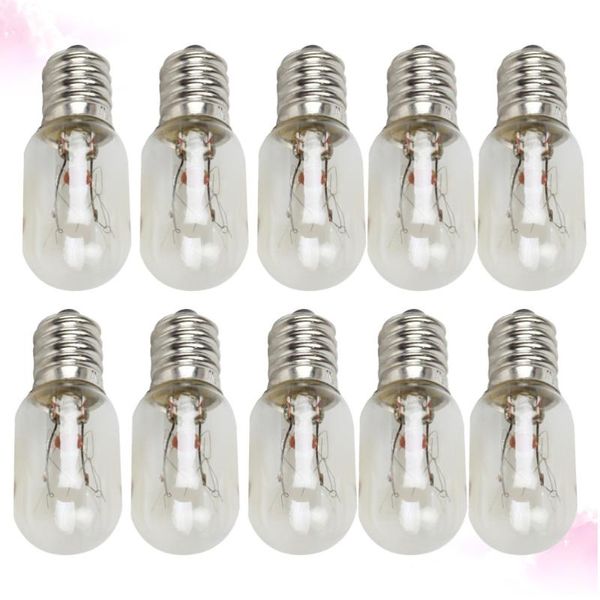 

bulbs 10pcs t20 e12 edison bulb 120v 15w refrigerator fridge light tungsten filament lamp incandescent salt