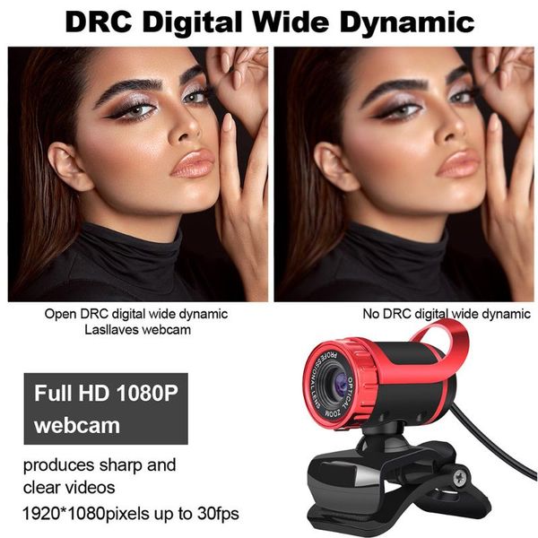 

webcams high-definition 1080p computer camera webcam built-in microphone driver-usb plug-and-play suppor webcamst video call qjy99