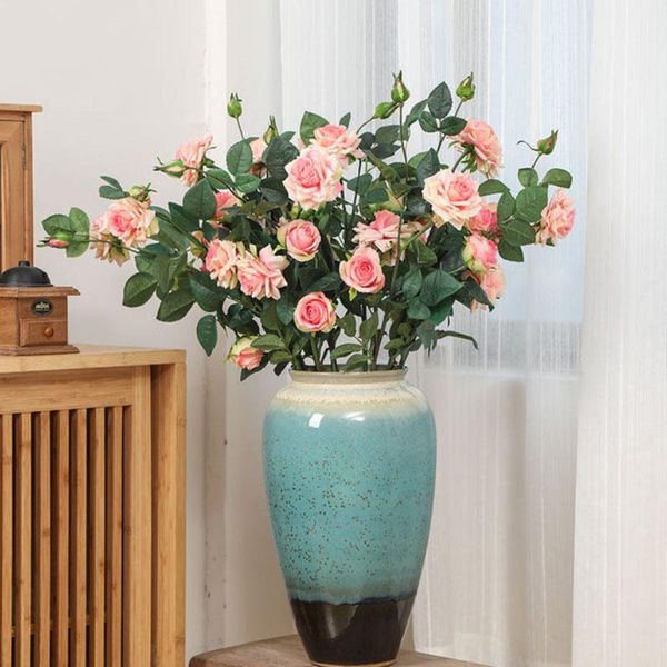 

decorative flowers & wreaths 72cm rose bouquet 2pcs head/bundle artificial home wedding decor diy real touch fake flower gifts