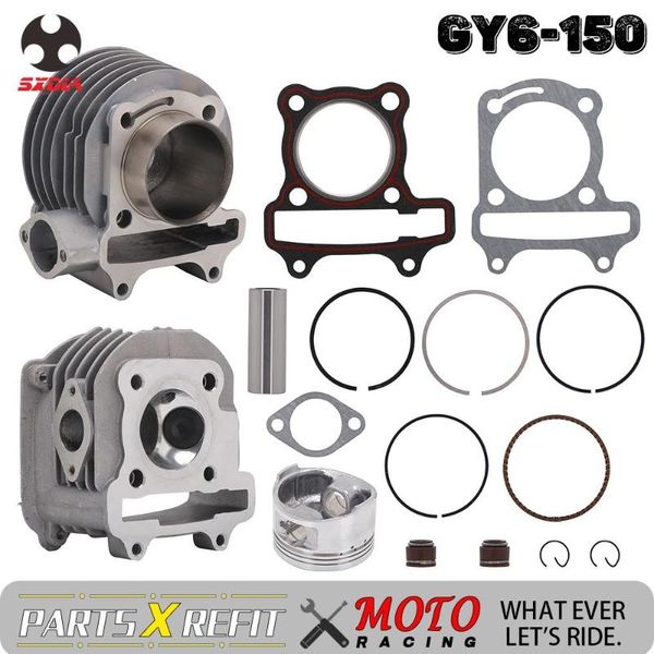 

motorcycle fuel system engine cylinder block piston ring gasket washer set for gy6 150cc 4 stroke scooter moped atv quad