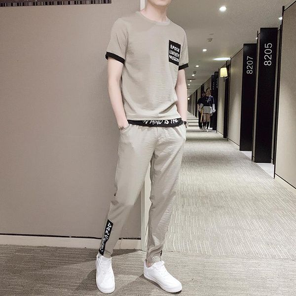 

men's tracksuits casual sweat suits for men fashion 2 piece set matching sets 2021 streetwear ropa hombre bg50ms, Gray