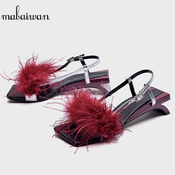 

dress shoes fashion 2021 red summer beach open toe women gladiator buckle strap sandals casual strange high heels woman slippers, Black