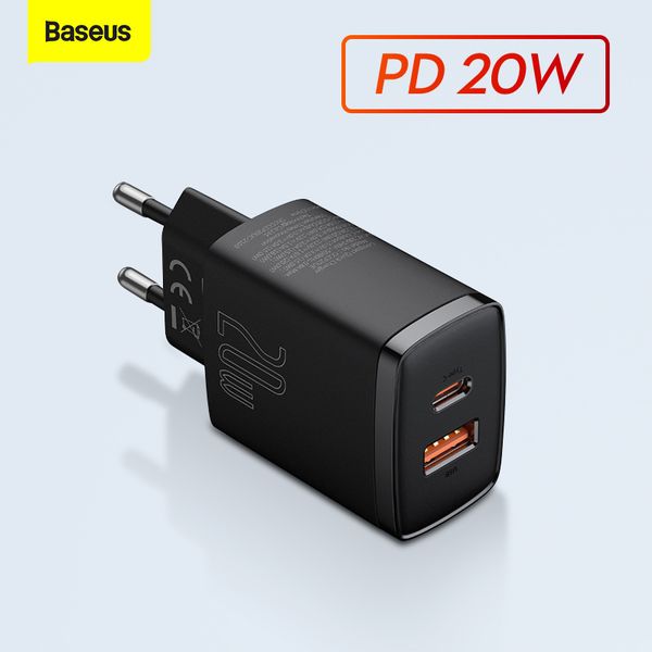 

baseus 20w usb charger type c dual usb fast charging adapter pd charger portable travel wall charger for iphone xiaomi