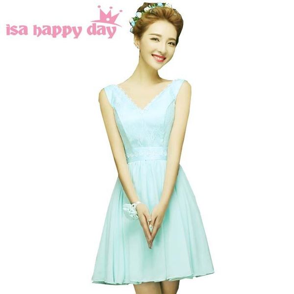 

party dresses special occasion beautiful size v neck lace 6 women's mint sky blue evening short chiffon a line gown dress h4238, White;black
