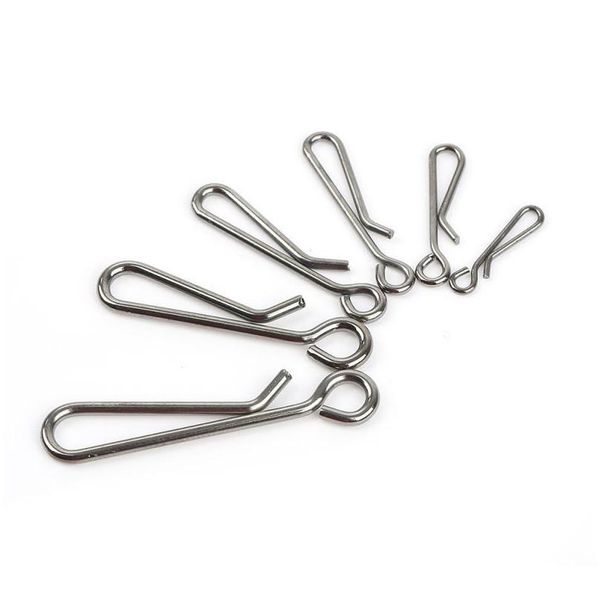 

50pcs/lot hanging snap fishing swivel barrel swivel tackle solid enforce fishing pin snaps connector fish lure tools c jllvkq