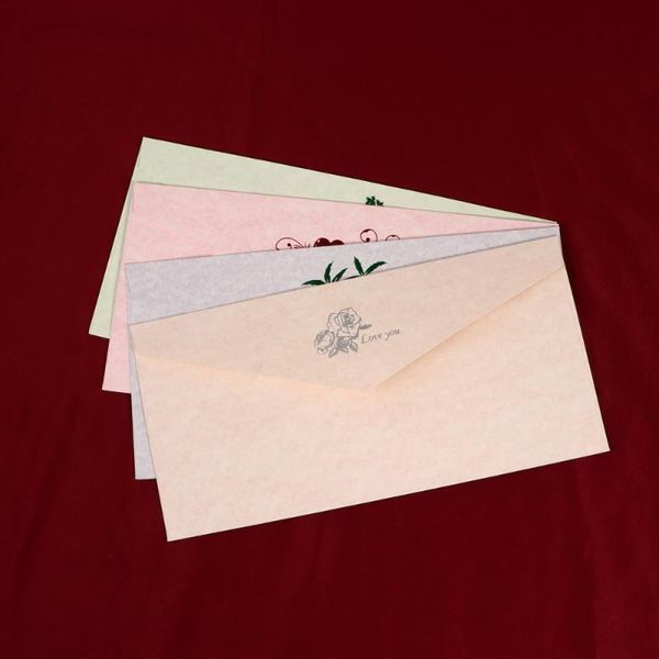 

gift wrap 16pcs retro envelope letter paper storage pouch writing greeting delicate postcard (beige, light pink, g