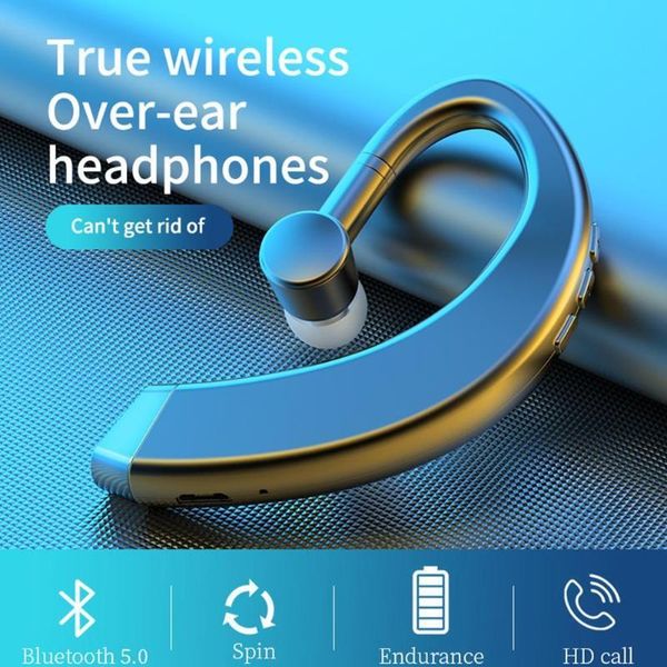 

single ear earphone stereo bass headset smart for all earpiece wireless with earloop handsmic phon e0b1