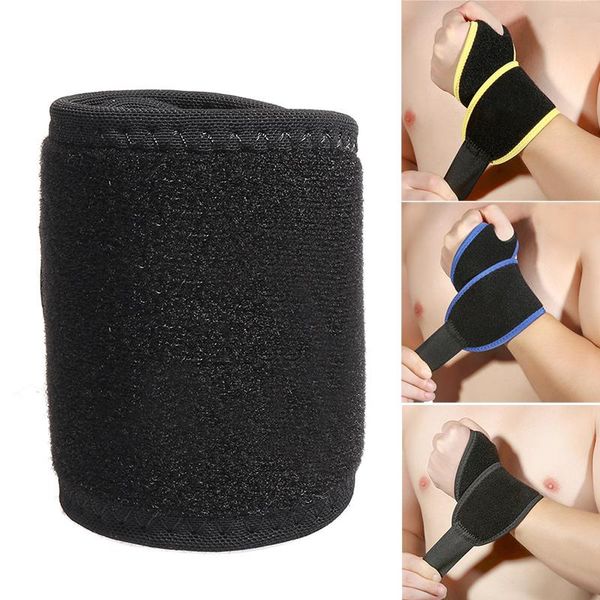 

wrist support band strap stretchy breathable brace wrap for fitness weightlifting the, Black;red