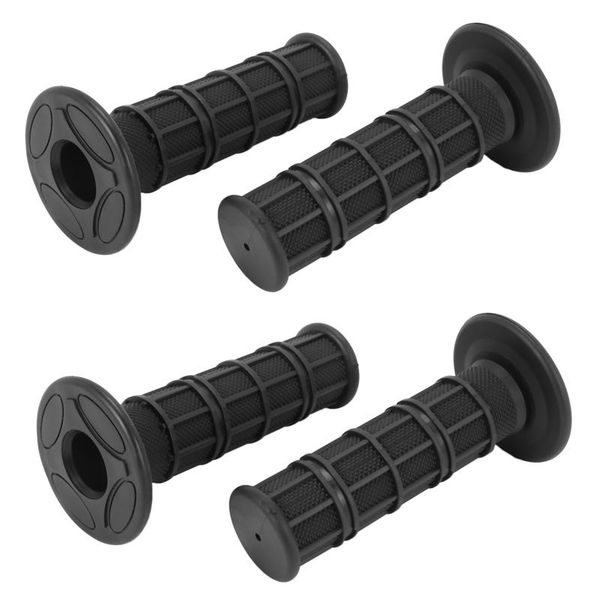 

handlebars 4x motorcycle grips handlebar scooter quad 22mm rubber motocross black