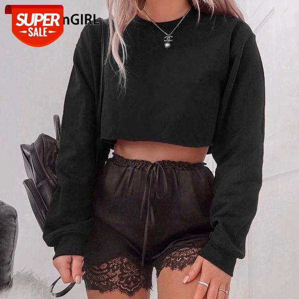 

women casual girls' fashion streetwear trendy casual leisure new streetwear homewear outfit activewear club party #qh20, Black