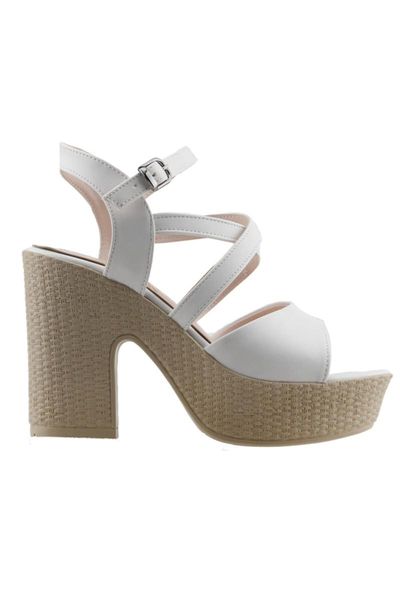 

sandals women's white heel skin shoes  cm, Black