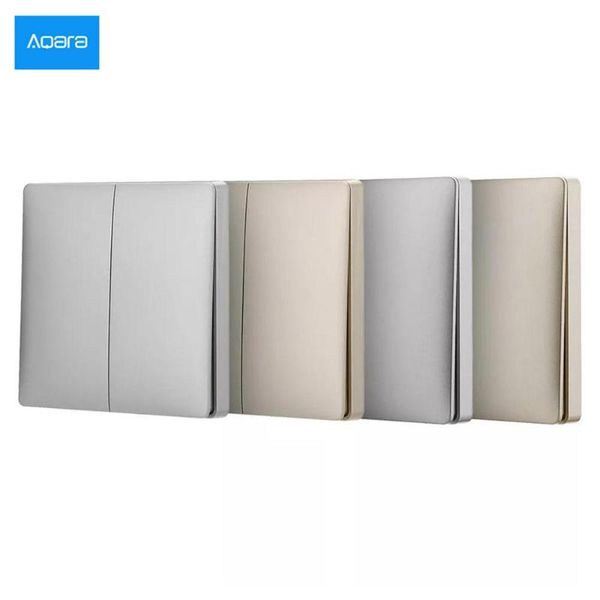 

smart home control aqara wireless switch zigbee light version with 2 colors via app