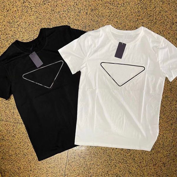 

21ss summer designer t shirt men women tee shirts with letters 4 styles fashion short sleeve crystal homme clothes s-2xl, White