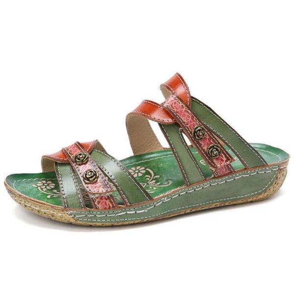 

sandals designer large size women's ethnic style fashion cross-wearing flat slippers shoes, Black