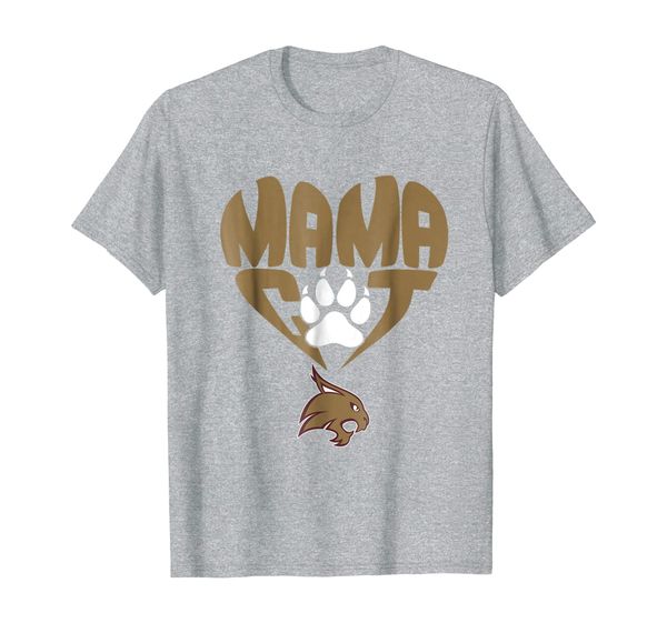 

texas state bobcats mama cat t-shirt - apparel, White;black