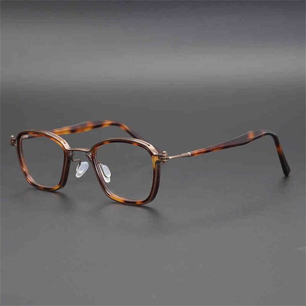 

80% off wholesale classic brown red small square hand-made frame men's and women's height several large face glasses, White;black
