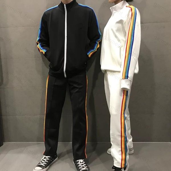 

2021 new mens womens palms of angels white tracksuits sweatshirts ow pa suits men track sweat suit man goose canada coats jackets hoodies pa, Gray