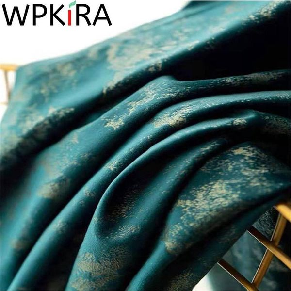 

curtain & drapes 2021 nordic thick velvet curtains bronzing embossed blackout for living room bedroom american dark green